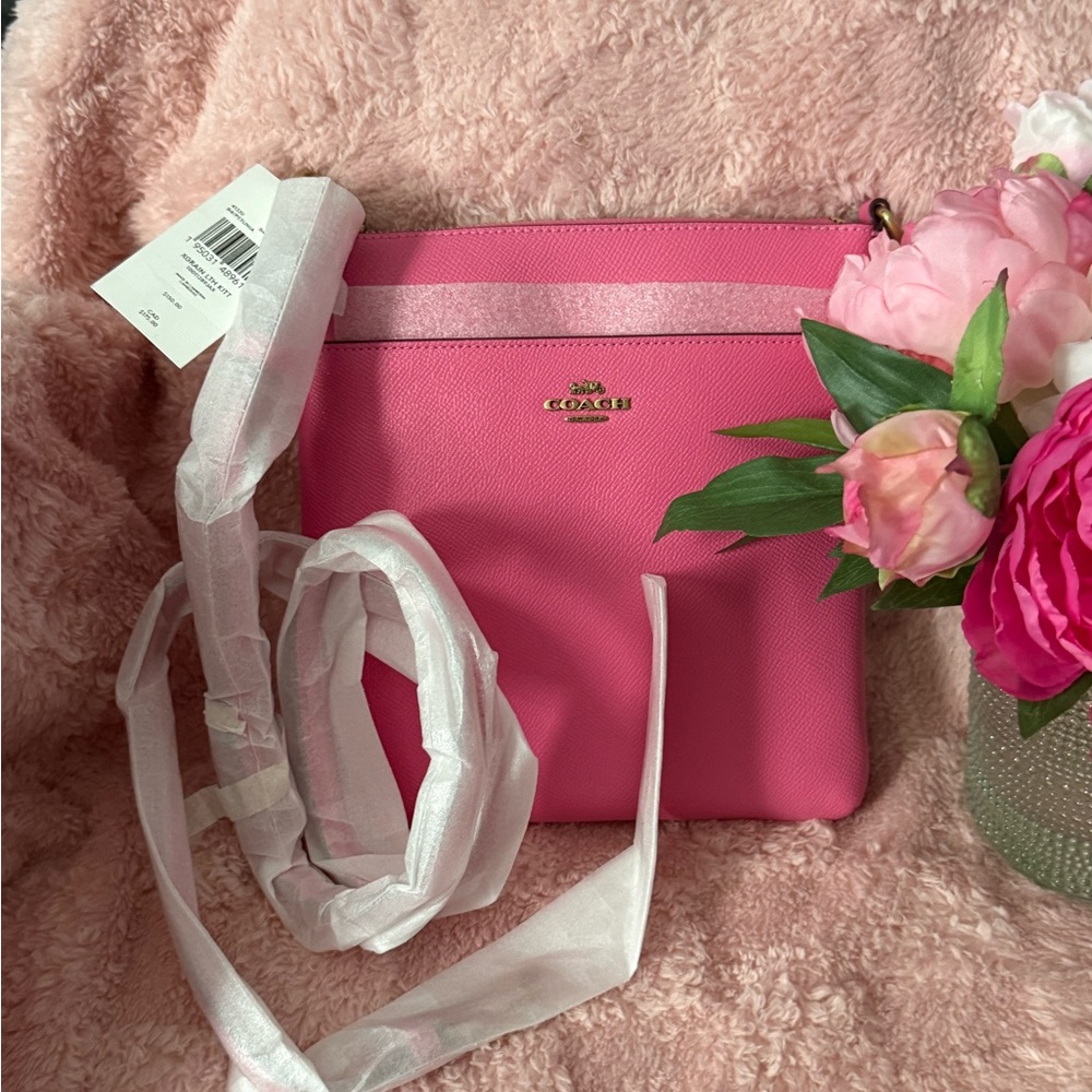 Coach Vibrant Pink Kit Crossbody Bag